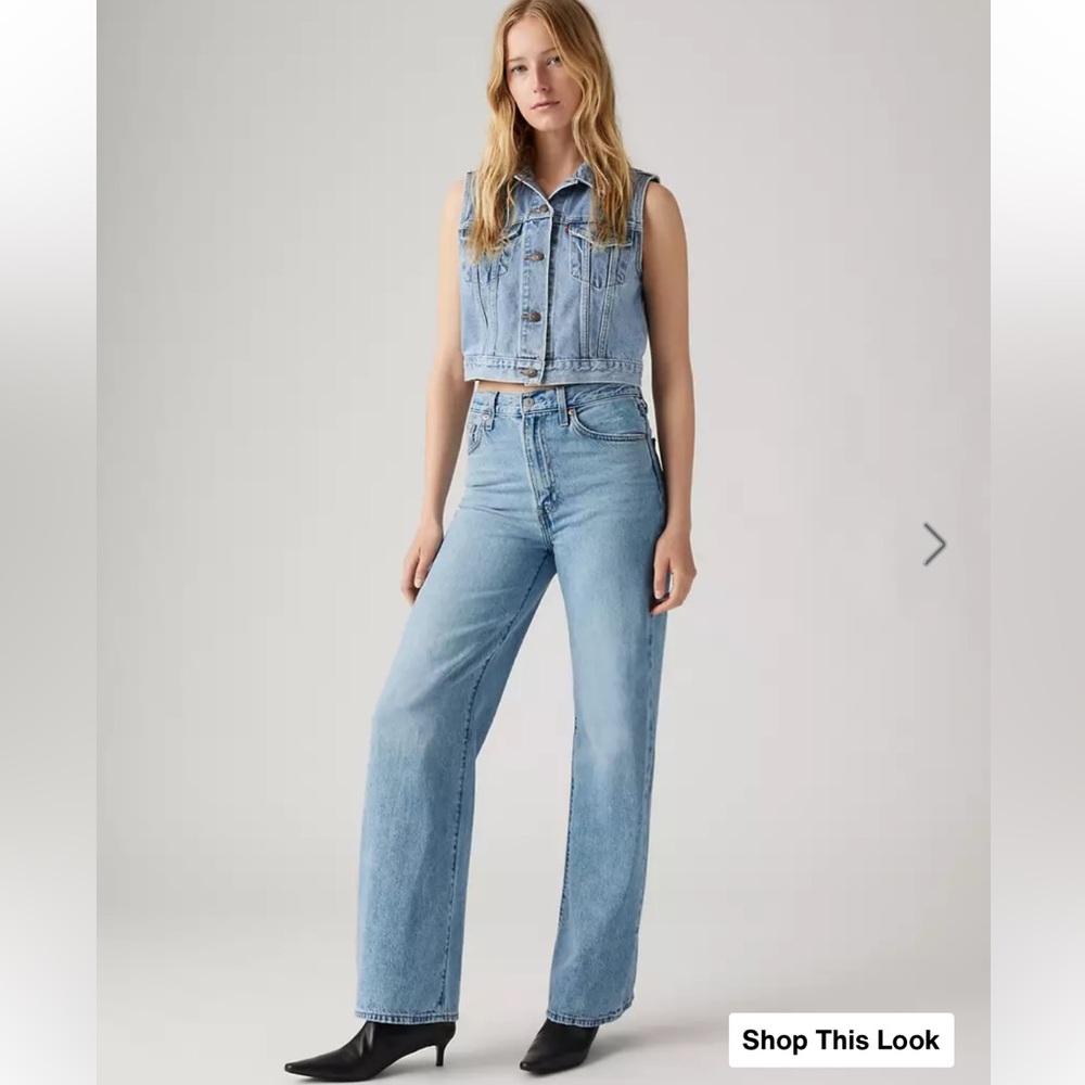 Levi's wide leg rib cage